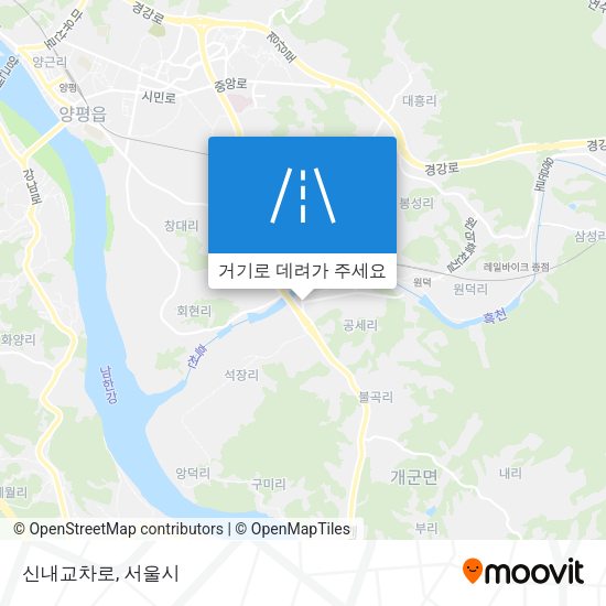 신내교차로 지도