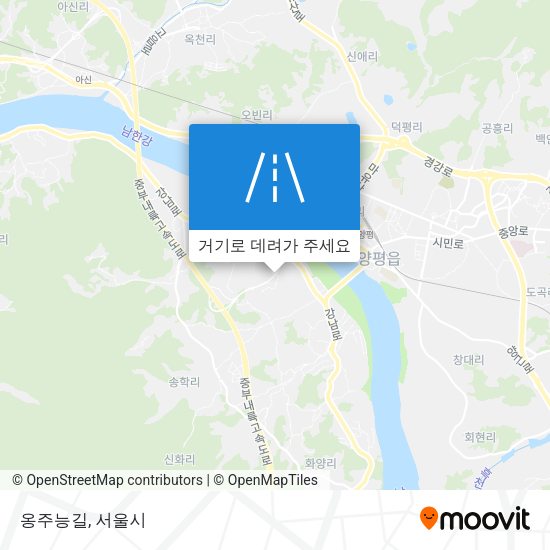 옹주능길 지도