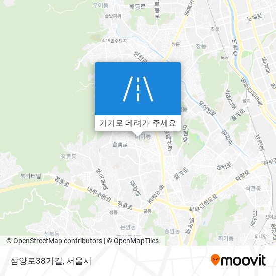 삼양로38가길 지도