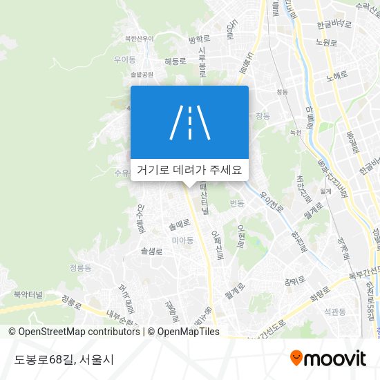 도봉로68길 지도