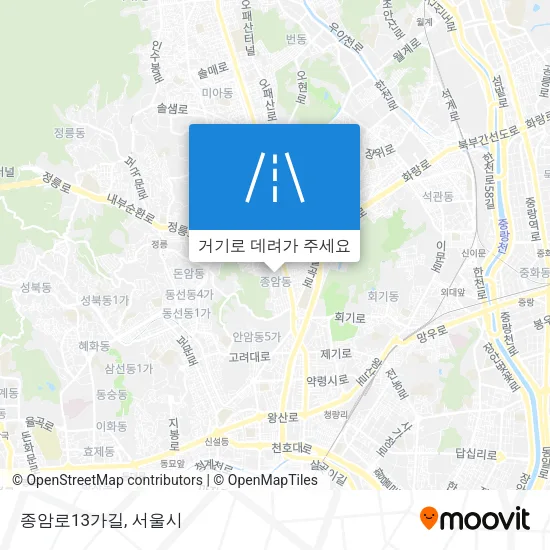 종암로13가길 지도