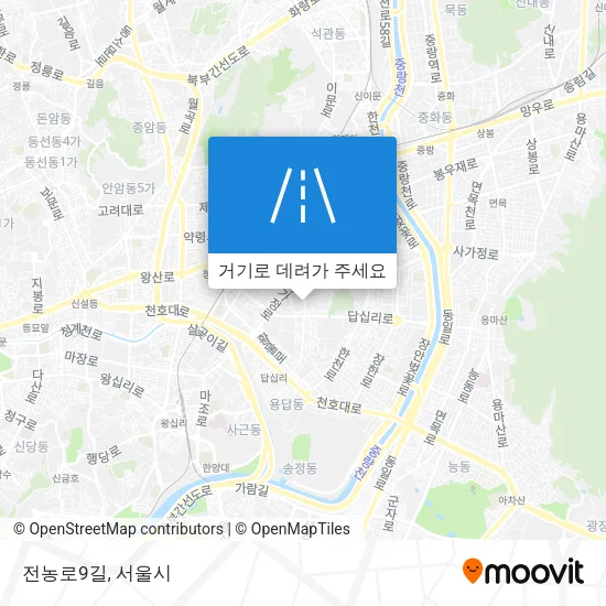 전농로9길 지도
