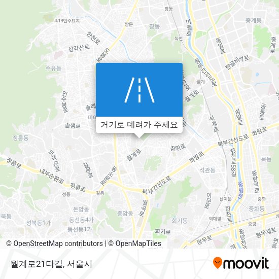 월계로21다길 지도