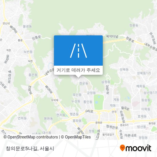 창의문로5나길 지도