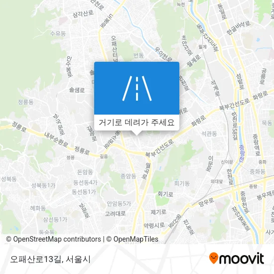 오패산로13길 지도