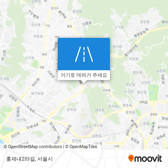 홍제내2라길 지도