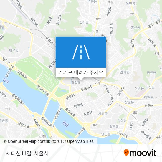 새터산11길 지도