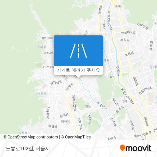 도봉로102길 지도