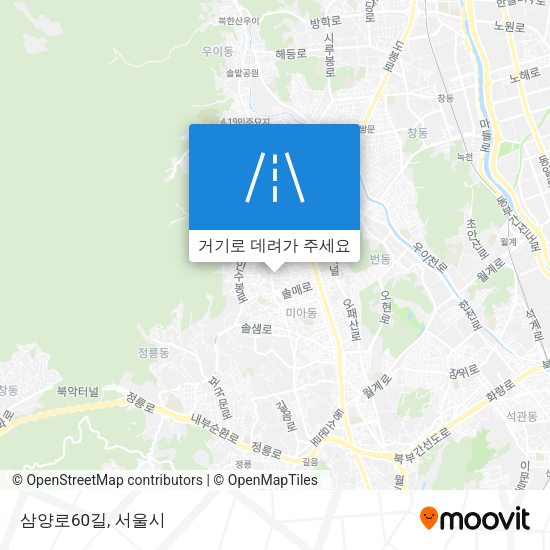 삼양로60길 지도