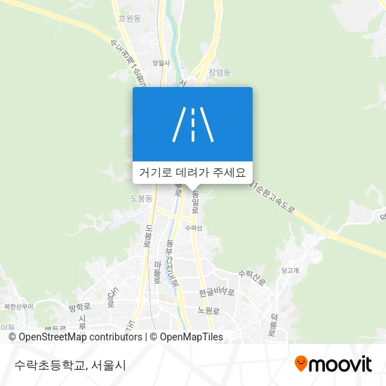 수락초등학교 지도