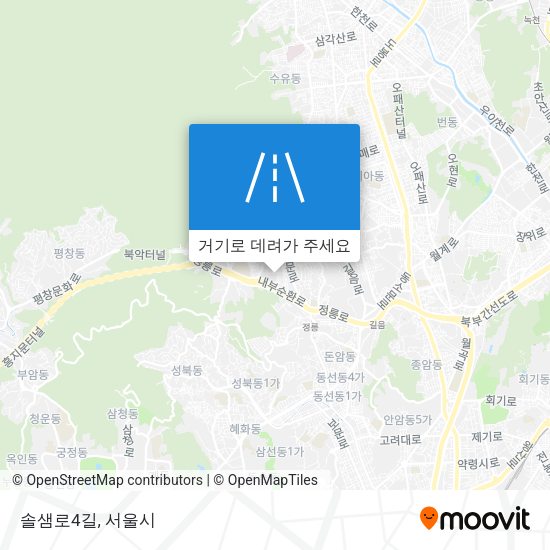 솔샘로4길 지도