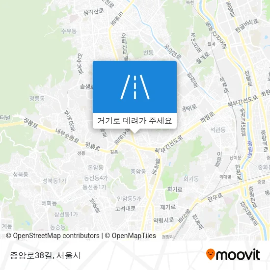 종암로38길 지도