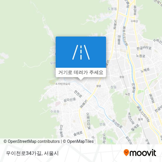 우이천로34가길 지도