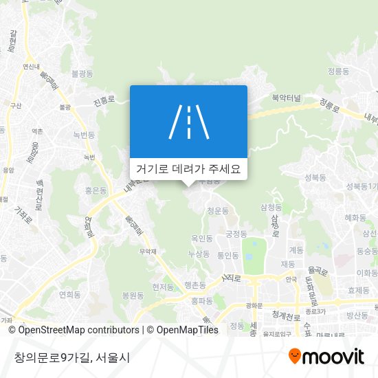 창의문로9가길 지도