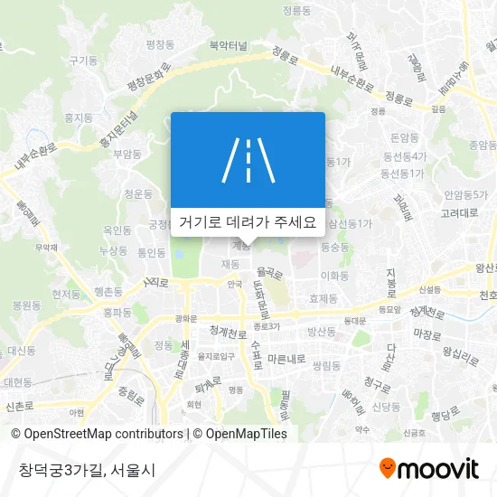 창덕궁3가길 지도