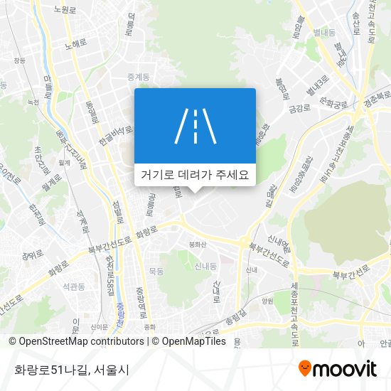화랑로51나길 지도