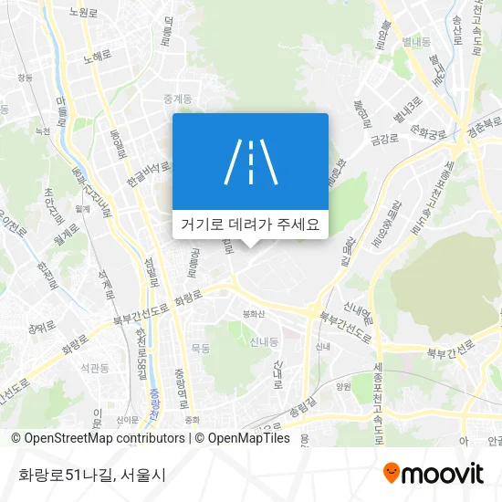 화랑로51나길 지도