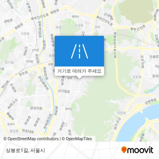 상봉로1길 지도