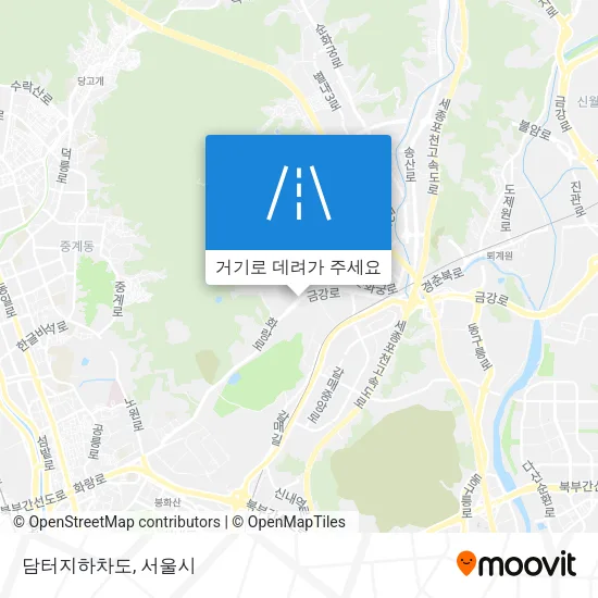 담터지하차도 지도