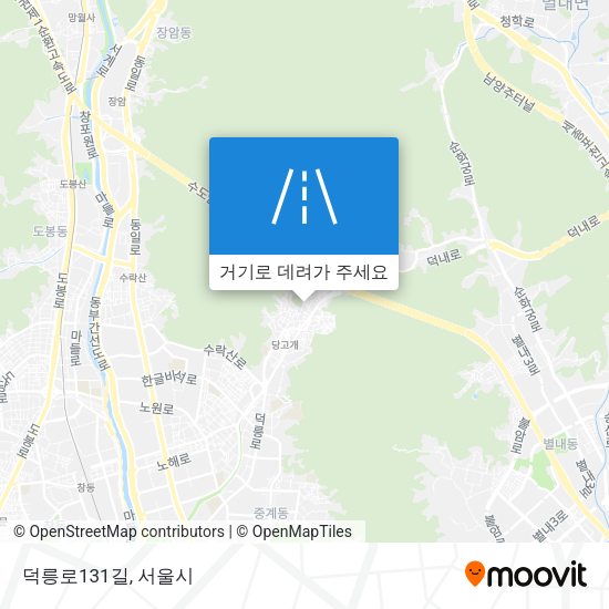 덕릉로131길 지도