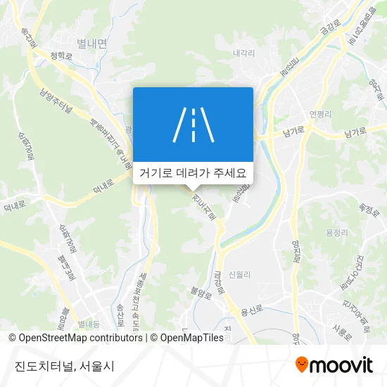 진도치터널 지도