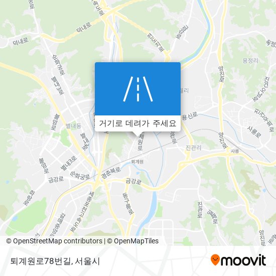 퇴계원로78번길 지도