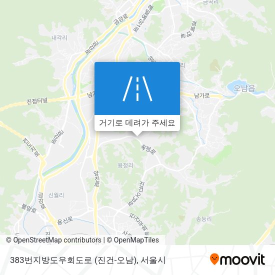 383번지방도우회도로 (진건-오남) 지도