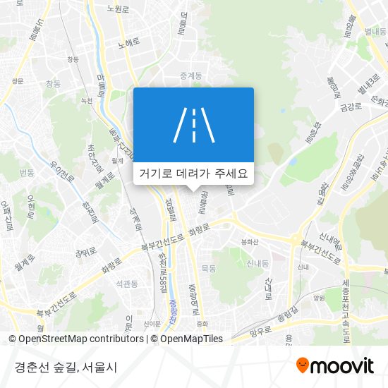 경춘선 숲길 지도