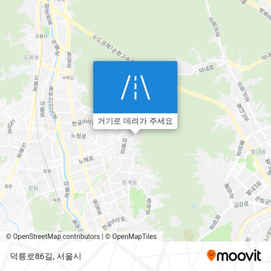 덕릉로86길 지도