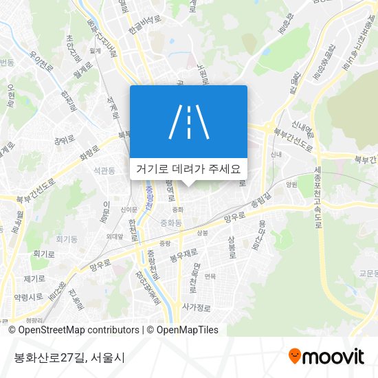봉화산로27길 지도