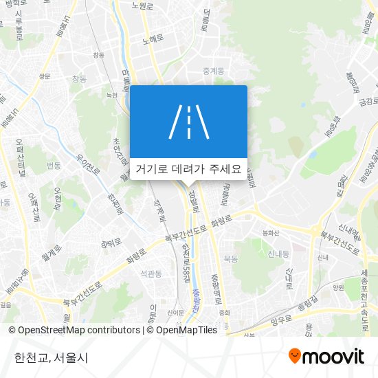 한천교 지도