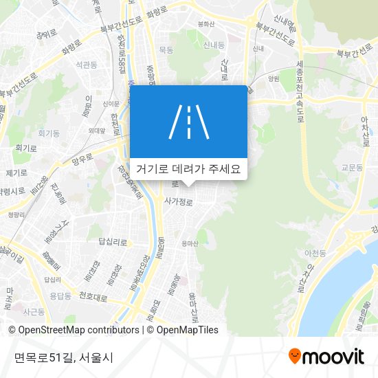 면목로51길 지도