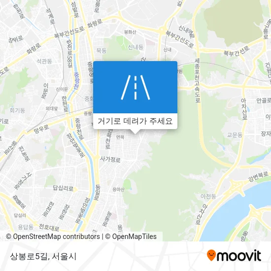 상봉로5길 지도