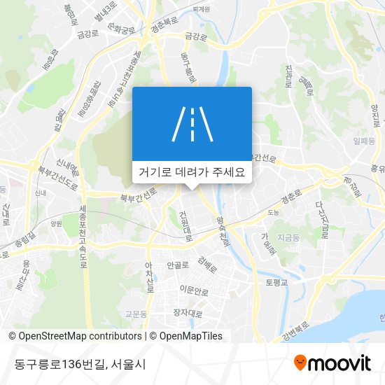 동구릉로136번길 지도