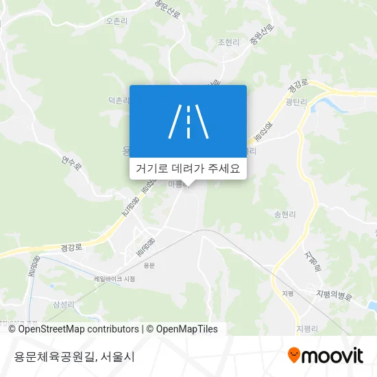 용문체육공원길 지도