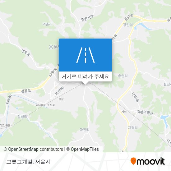 그릇고개길 지도
