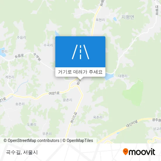 곡수길 지도