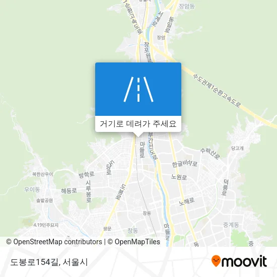 도봉로154길 지도