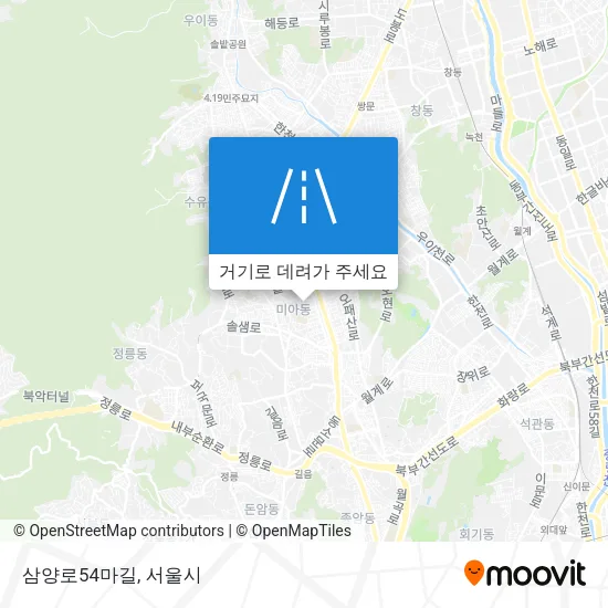 삼양로54마길 지도