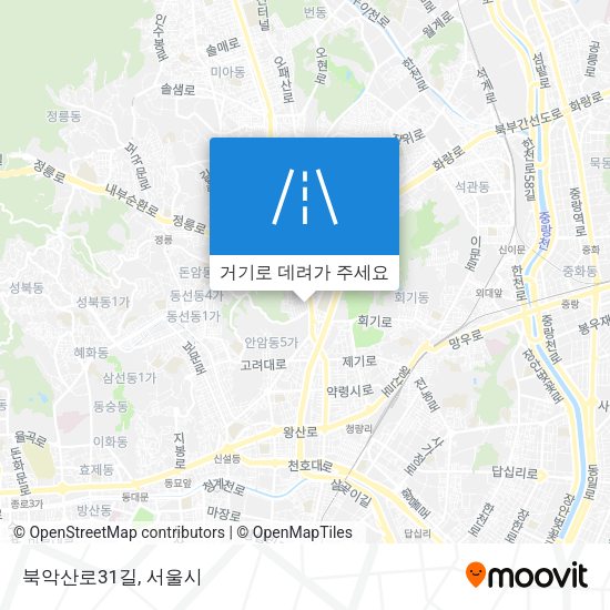 북악산로31길 지도