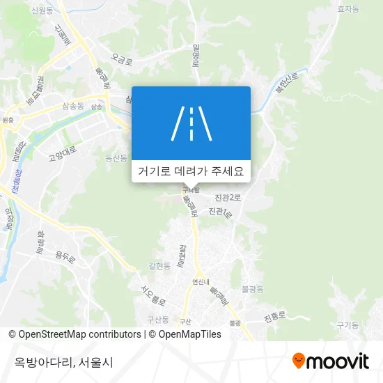 옥방아다리 지도