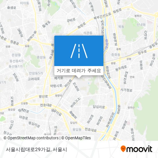 서울시립대로29가길 지도
