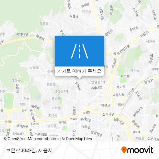 보문로30라길 지도
