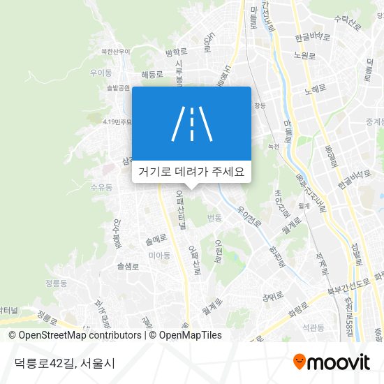 덕릉로42길 지도