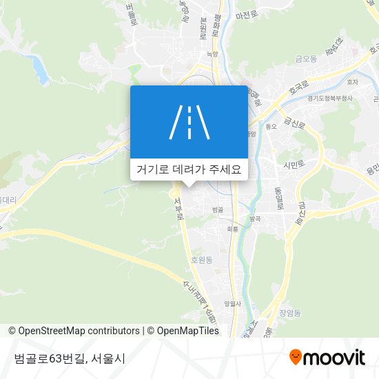 범골로63번길 지도