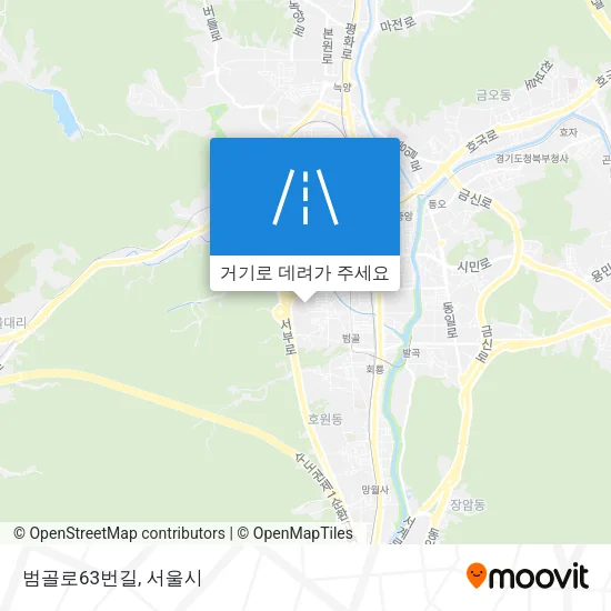 범골로63번길 지도