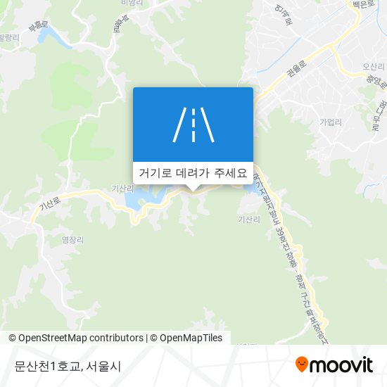 문산천1호교 지도