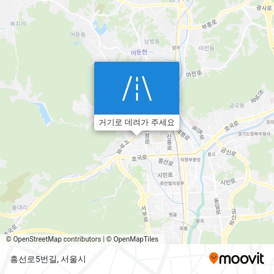 흥선로5번길 지도