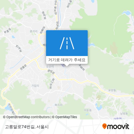 고릉말로74번길 지도