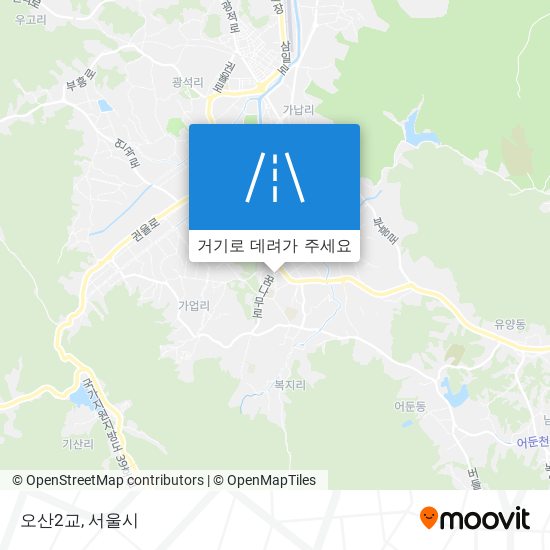 오산2교 지도